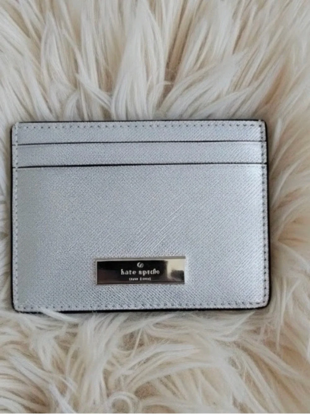 kate spade Kenzie Metallic Small Slim Cardholder